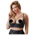Cottelli Plus Size - grudnjak s naramenicama i prstenovima - crna - 85E