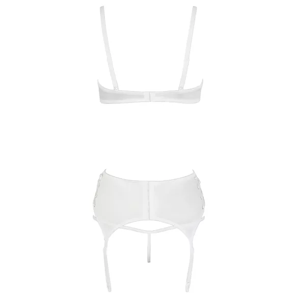 Cottelli - push-up komplet s čipkom i vezicama - bijela - 80B/M