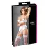 Cottelli - push-up komplet s čipkom i vezicama - bijela - 85C/L