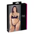 Cottelli - grudnjak s naramenicama i ringovima - tanga - crna - 85B/L