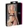 Cottelli - Satin grudnjak s lancem i cirkonima (crni) - 85B/L