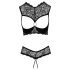 Cottelli - otvoreni grudnjak set (crna) - 85B/L