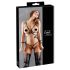 Cottelli Bondage - sjajni ukras za tijelo bikini (crni) - L
