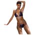 Obsessive Balitta - sjajni bikini s vezicama (ljubičasta)