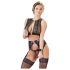 Cottelli Bondage - Čipkasti rublje set (4 dijela)