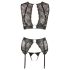 Cottelli Bondage - Čipkasti rublje set (4 dijela)