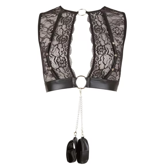 Cottelli Bondage - set čipkasto donje rublje 4-dijelni