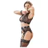 Cottelli Bondage - set čipkasto donje rublje 4-dijelni - M