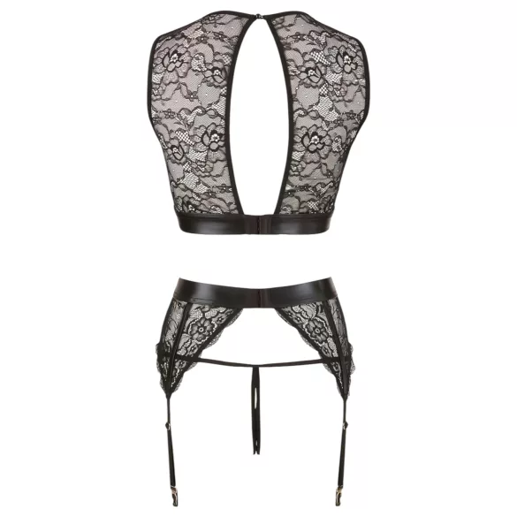 Cottelli Bondage - set čipkasto donje rublje 4-dijelni - M