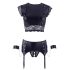 Cottelli Bondage - lančani donji veš set (crni)