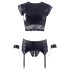 Cottelli Bondage - lančani donji veš set (crni)