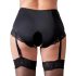 Cottelli plus size - otvorene gaćice s halterima (crne)