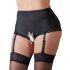Cottelli plus size - otvorene gaćice s halterima (crne)
