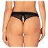 Obsessive Chemeris - otvorene tange (crne) - M/L