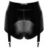 Noir - sjajni shorts s halterom (crni) - L