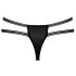 Cottelli - luksuzne otvorene tange s prstenom (crne) - M/L