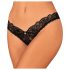Obsessive Donna Dream - čipkaste otvorene gaćice (crne) - M/L