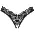 Obsessive Donna Dream - čipkaste otvorene gaćice (crne) - M/L