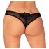 Obsessive Latinesa - otvorena tanga (crna) - XL/XXL