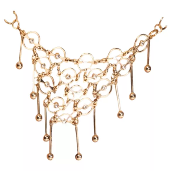 Cottelli - otvorene tange s ukrasom - crne - S-L