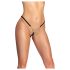 Cottelli - otvorena string tanga s ukrasom - crna (S-L)