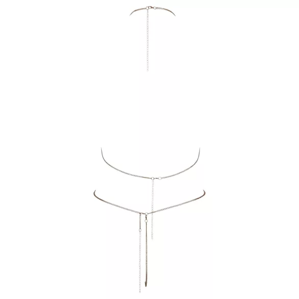 Cottelli - bikini s lancem i cirkonima - srebrna