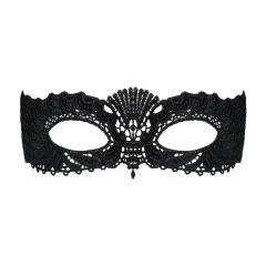 Opsesivno - izvezena venecijanska maska (crna)