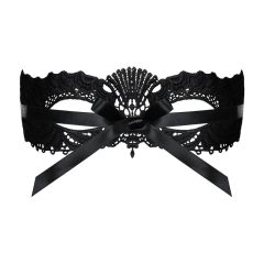 Opsesivno - izvezena venecijanska maska (crna)