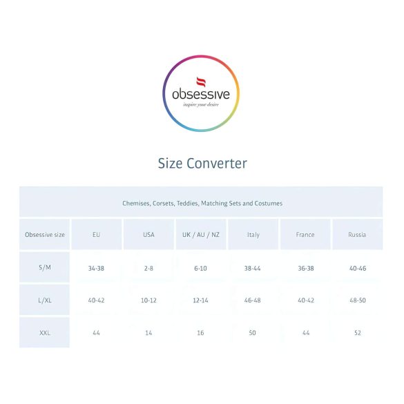 Obsessive - kostim seksi mačke - komplet - crna