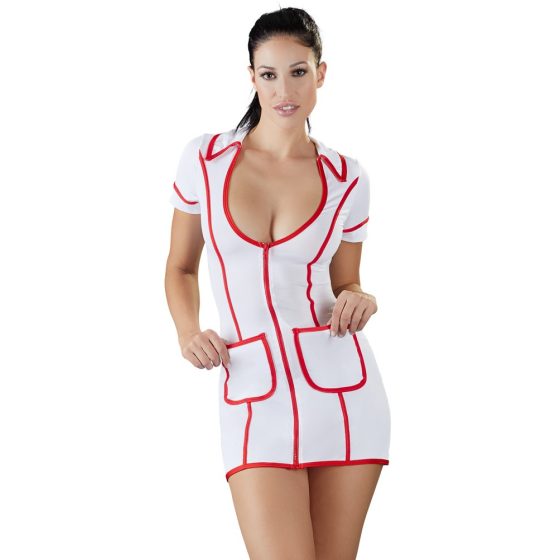 Cottelli Nurse - haljina za medicinsku sestru (bijela) - M