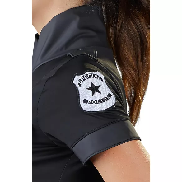 Cottelli - kostim policajke - crna haljina - XL