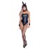 Cottelli Bunny - sjajni, seksi zeko kostim (5 dijelova) - M