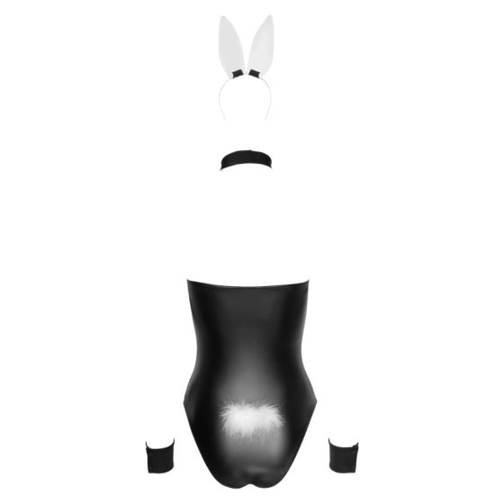 Cottelli Bunny - sjajni, seksi kostim zečice (5 dijelova) - M