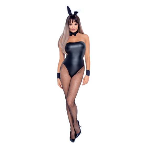 Cottelli Bunny - sjajni, seksi kostim zečice (5 dijelova) - L