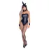 Cottelli Bunny - seksi kostim zeko za žene - sjajni materijal - 5 dijelova - XL
