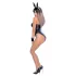 Cottelli Bunny - seksi kostim zeko za žene - sjajni materijal - 5 dijelova - XL