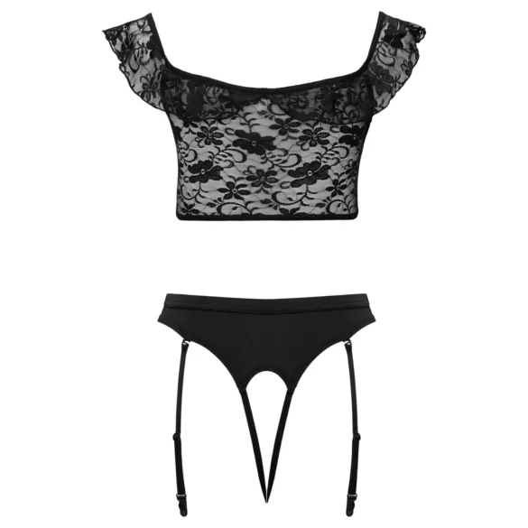 Cottelli - kostim sobarice set (crno-bijeli) - L