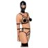 Bad Kitty - ogrlica i maska set (crna) - S