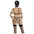 Bad Kitty - ogrlica i maska set (crna) - S