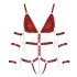 Bad Kitty - bodi s nitnama (crveno) - M