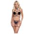 Cottelli - ukrasni body pojas i tanga (crna) - (S-L)