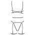 Cottelli - ukrasni body pojas i tanga (crna) - (S-L)