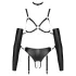 Bad Kitty - bondage pojas set - crna - L