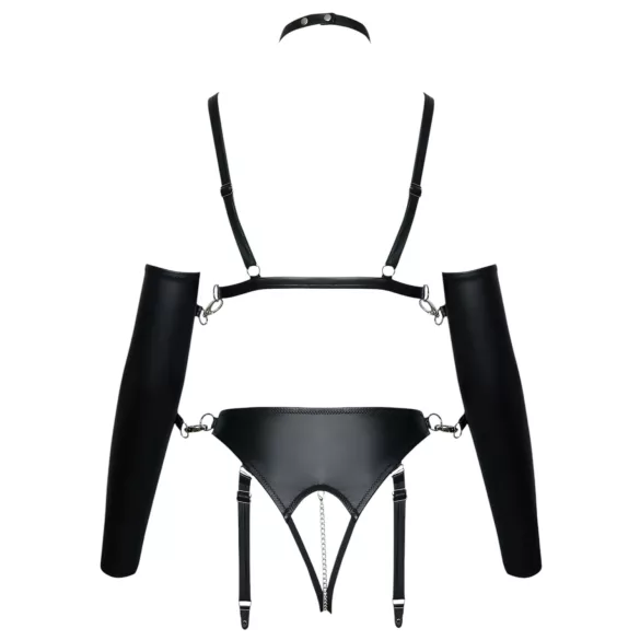 Bad Kitty - bondage pojas set - crna - L