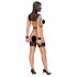 Bad Kitty - čipkasti BDSM set (crni) - M