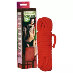 Shibari Rope - konop za vezivanje (10 m, crveni)