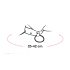 Bad Kitty - crna ogrlica s rhinestones