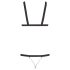 Bad Kitty - crni body sa zakovicama (S-L)