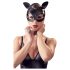 Bad Kitty - umjetna koža, mačja maska sa štrasom - crna (S-L)