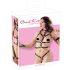 Bad Kitty - set s remenjem i vezom (crni) - L/XL